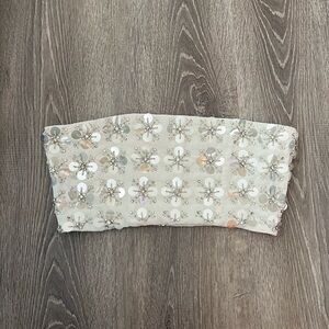 Oh Polly embellished white top